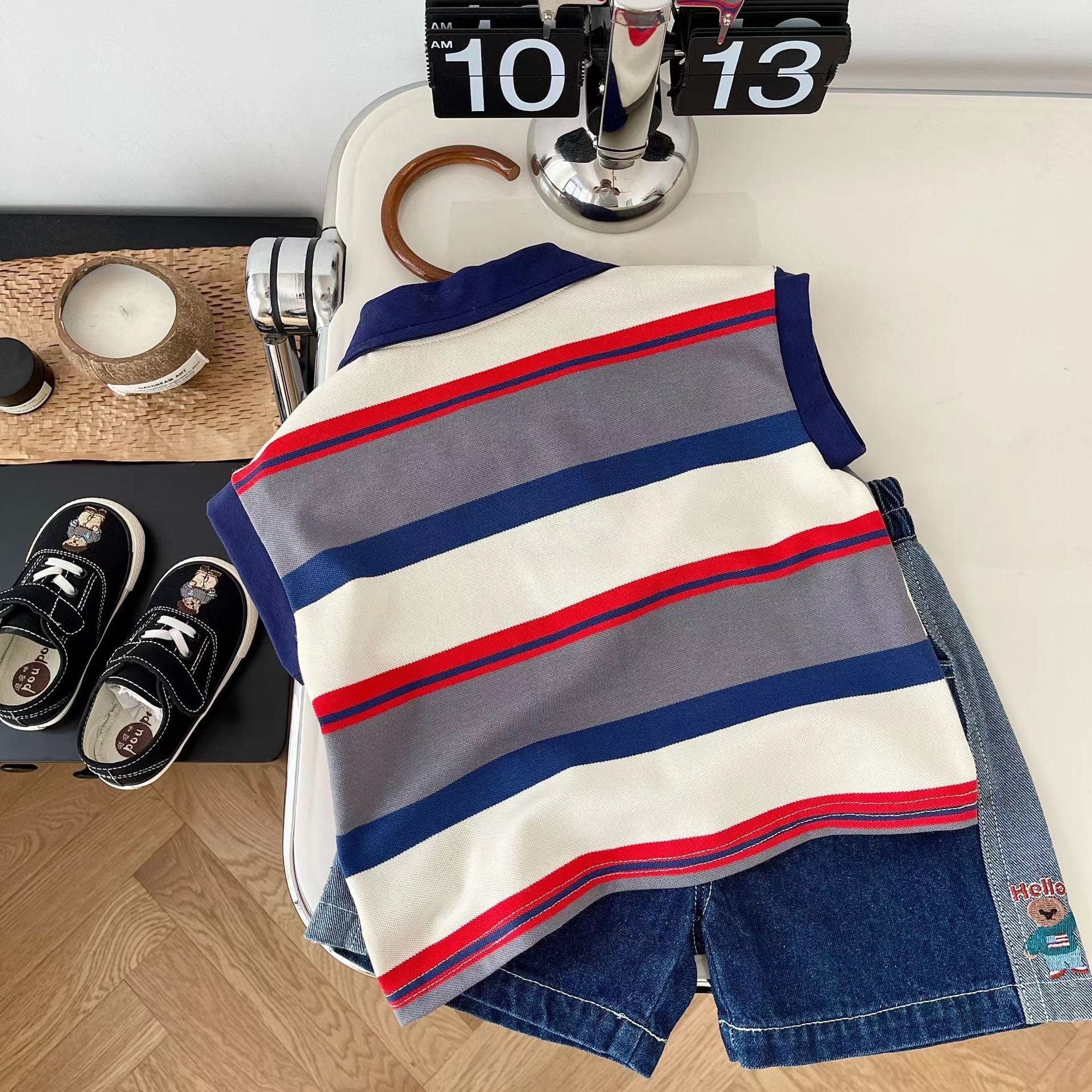 Conjunto Infantil Masculino Lístras  Ursinho