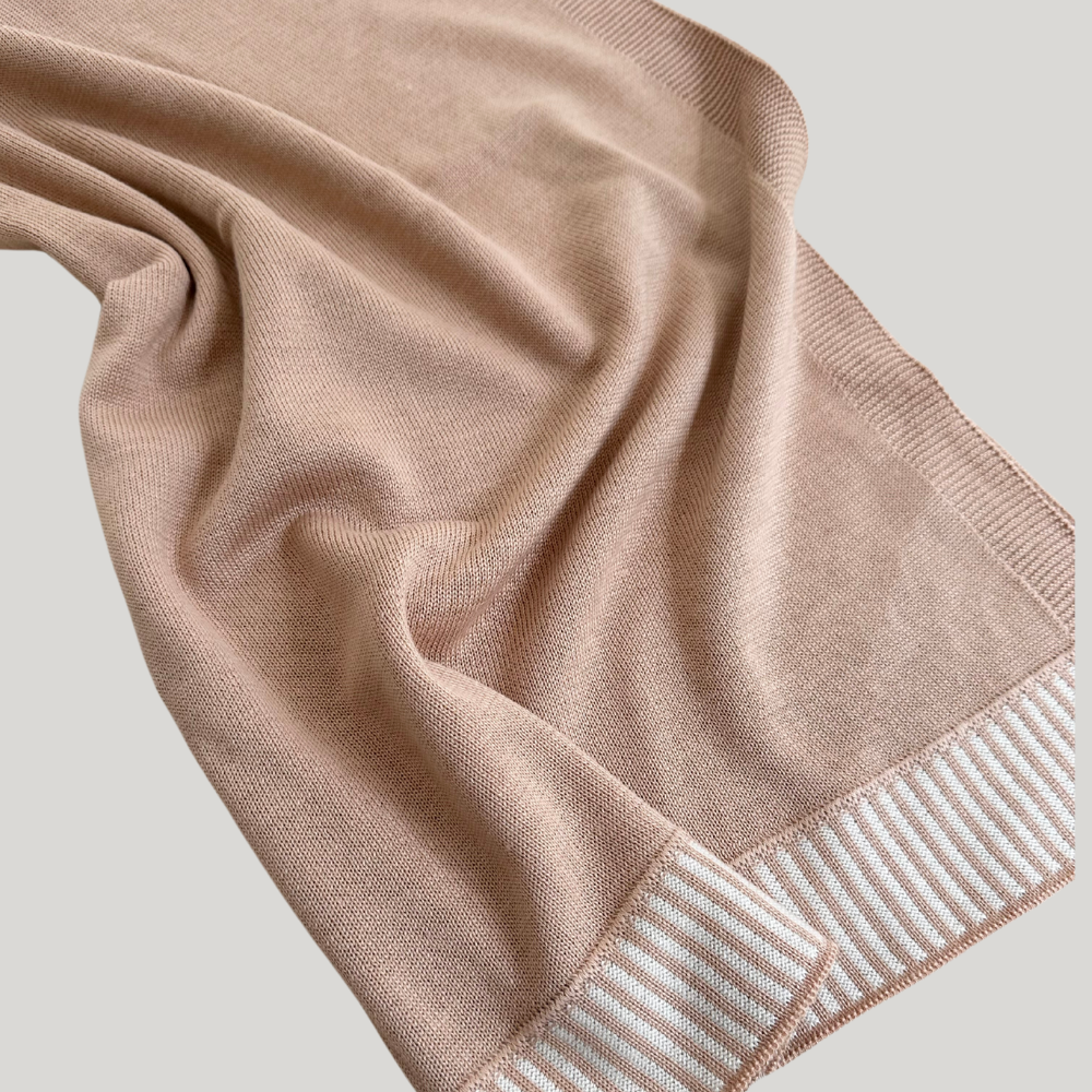 Kit Saída Maternidade 3 Peças Tricot Vintage Caramelo