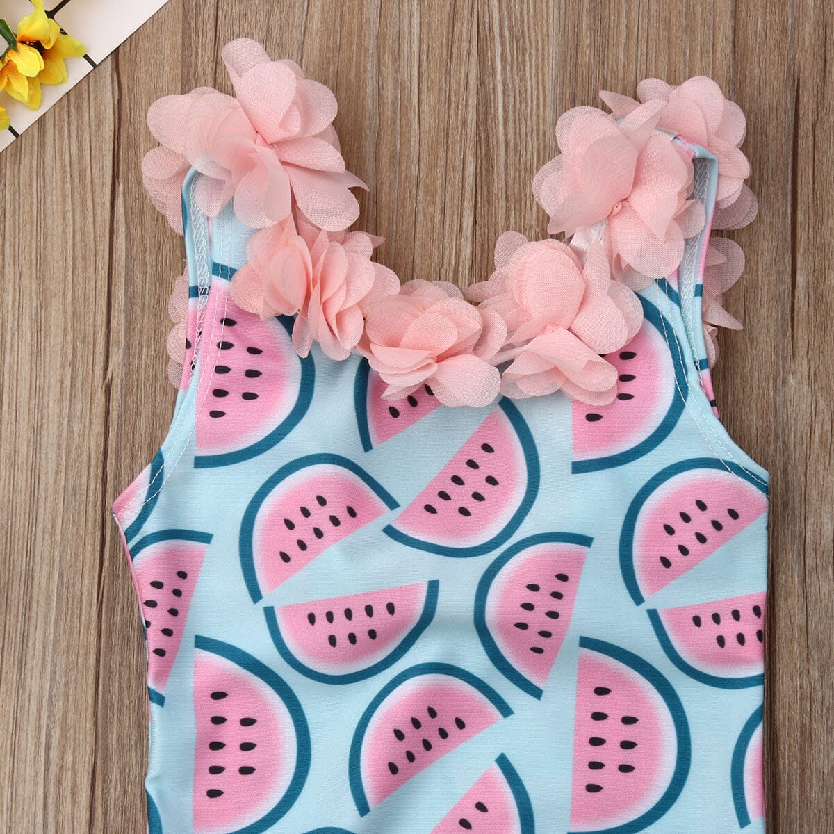 Maiô Infantil Melancia e Frufru