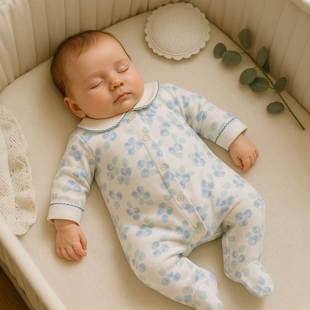 Macacão Bebê Algodão Premium Flower Lavanda