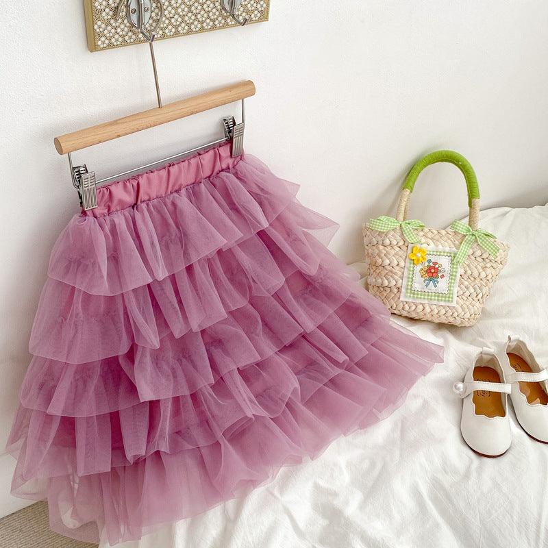 Saia Infantil Tule Camadas