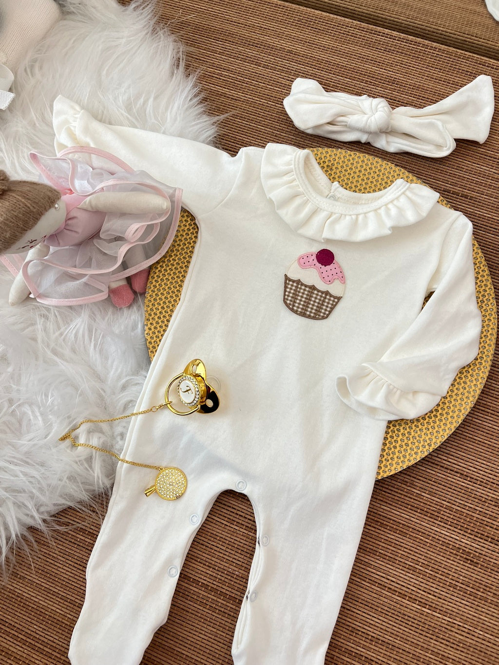 Macacão Cap Cup em fio egípcio