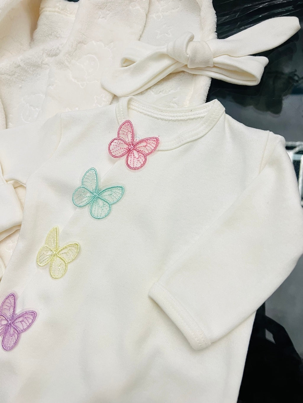 Saída maternidade borboleta