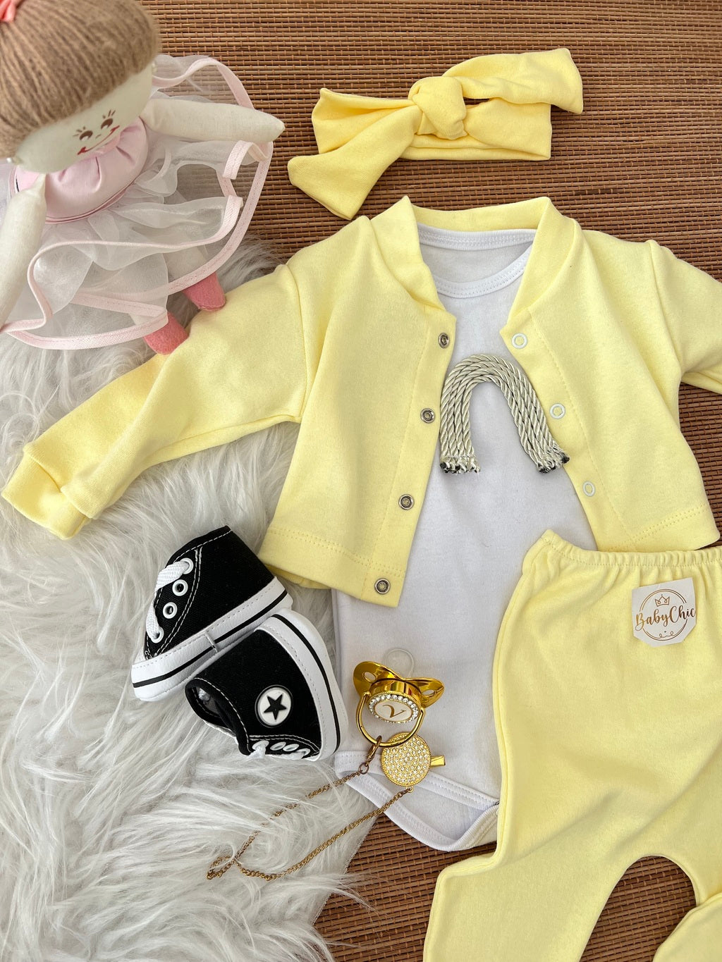 Kit estiloso em fio egípcio