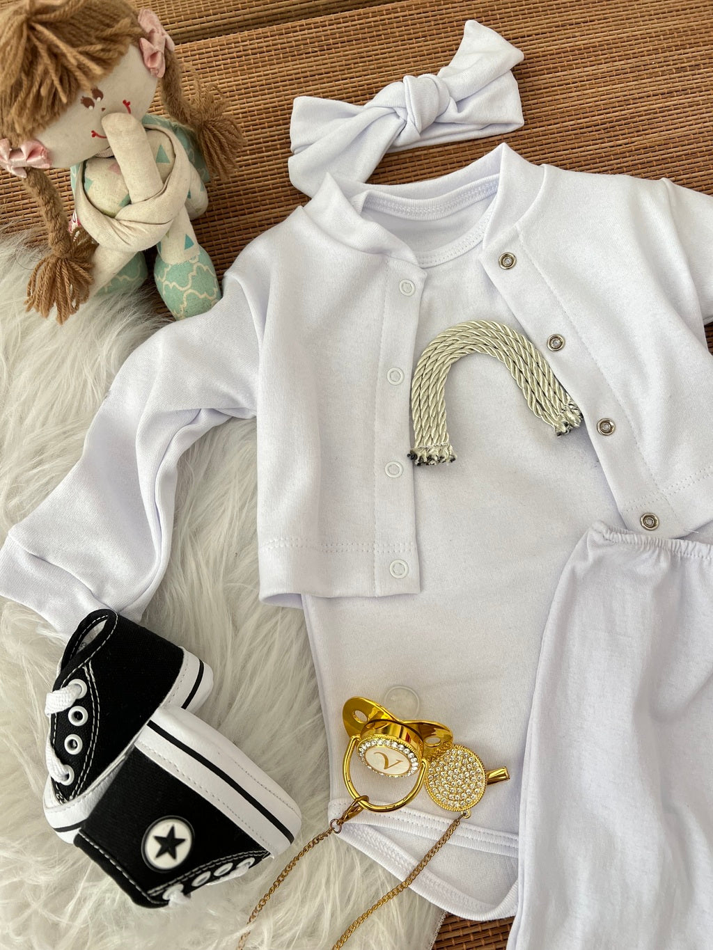 Kit estiloso em fio egípcio