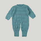 Macacão Bebê Tricot Versalhes Verde Menta