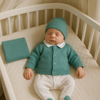 Kit Saída Maternidade 4 Peças Tricot Aspen Menta