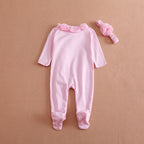 Macacão Infantil Feminino Detalhes Rosas