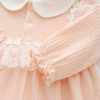 Saída Maternidade Gola e Lacinhos + Chapéu