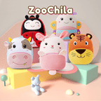 ZooChila – Mochila Infantil de Pelúcia com Design de Animais para Acompanhar as Aventuras dos Pequenos🐾