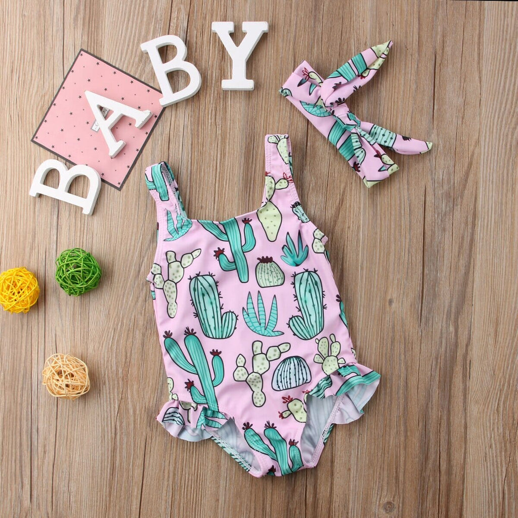 Maiô Infantil Cactos + Faixa