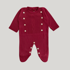 Macacão Recém Nascido Saída Maternidade Buttons Red