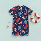 Macaquinho Praia Infantil Masculino Dino