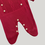 Macacão Recém Nascido Saída Maternidade Buttons Red