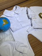 Kit saída maternidade Raian em fio egípcio