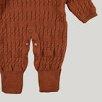 Macacão Bebê Tricot Versalhes Ocre