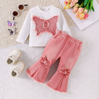Conjunto Infantil Feminino Borboleta e Jeans
