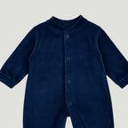 Macacão Bebê Recém Nascido Veludo Marinho
