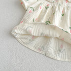 Body/ Conjunto Infantil Feminino Tulipas