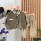 Conjunto Infantil Masculino 3 Peças Colete
