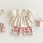 Conjunto Infantil Feminino Delicado Florzinhas