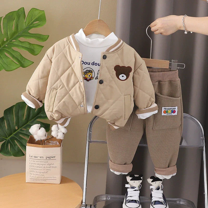 Conjunto Infantil Masculino de Inverno Ursinho