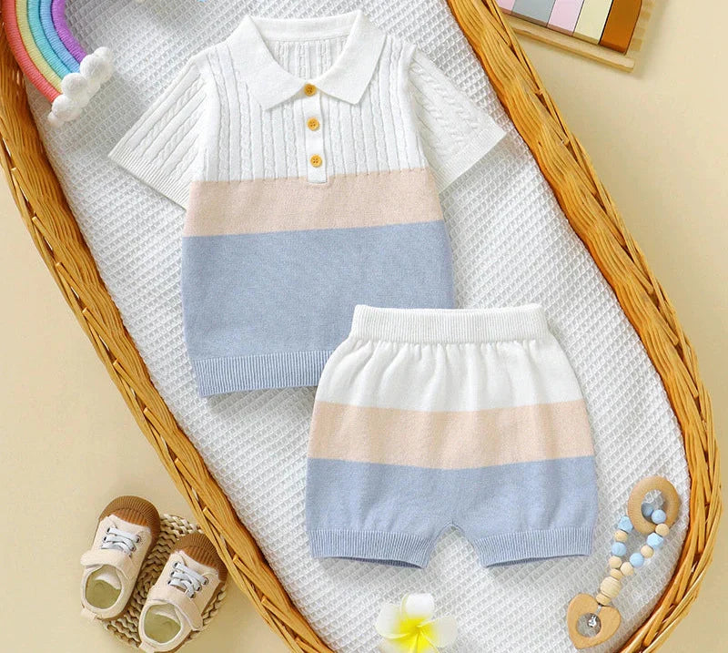 Conjunto Infantil Masculino Polo Botões