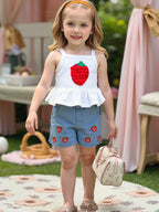 Conjunto Infantil Feminino Verão Moranguinhos