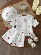 Conjunto Infantil Feminino Cerejinhas