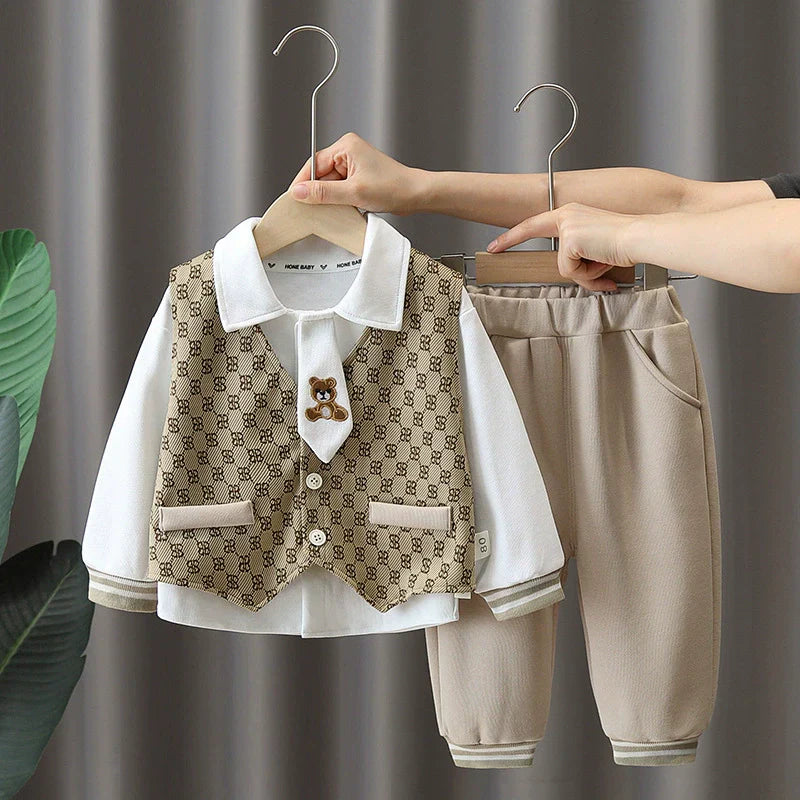 Conjunto Infantil Masculino  3 Peças Gravatinha