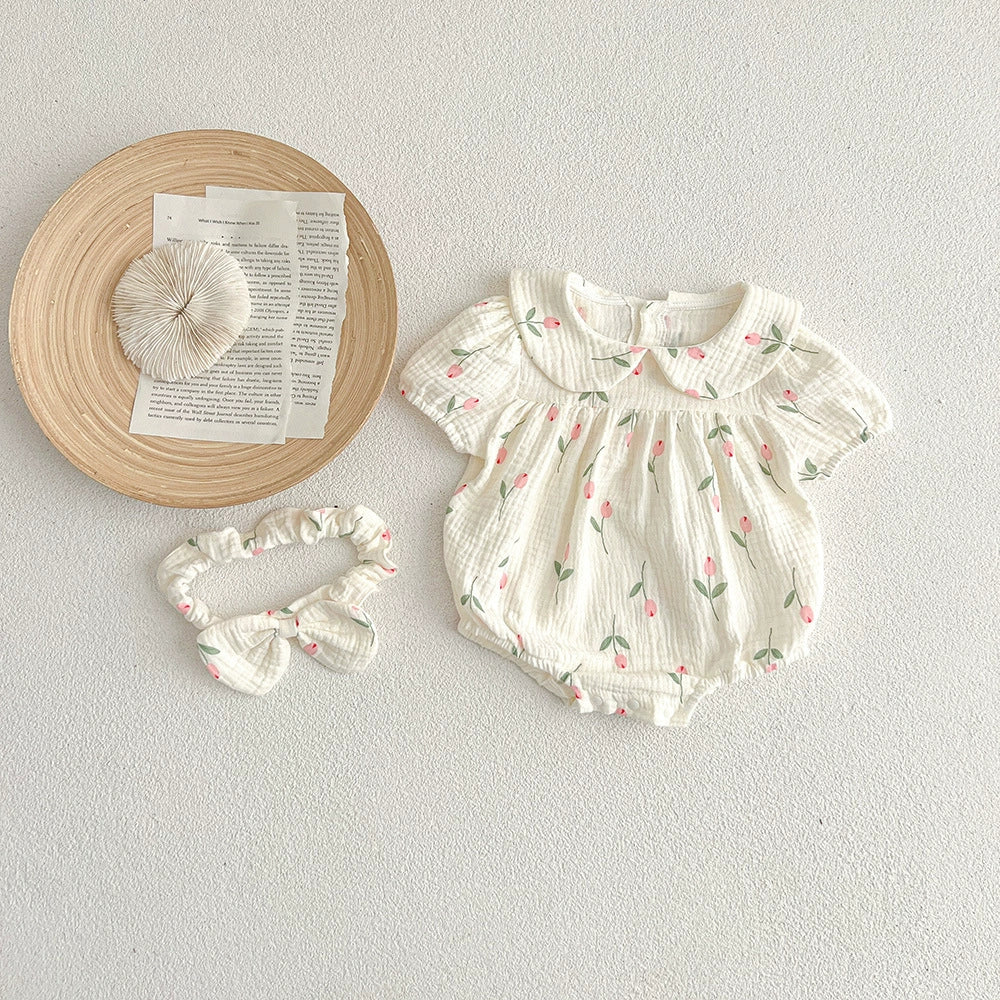 Body/ Conjunto Infantil Feminino Tulipas