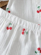 Conjunto Infantil Feminino Cerejinhas