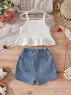 Conjunto Infantil Feminino Verão Moranguinhos