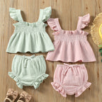 Conjunto Infantil Feminino Verão Babadinhos