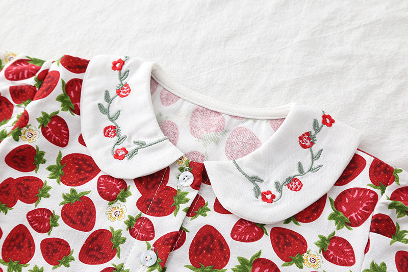 Conjunto Infantil 3 Peças Moranguinhos