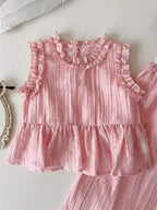 Conjunto Infantil Rosa Babadinhos