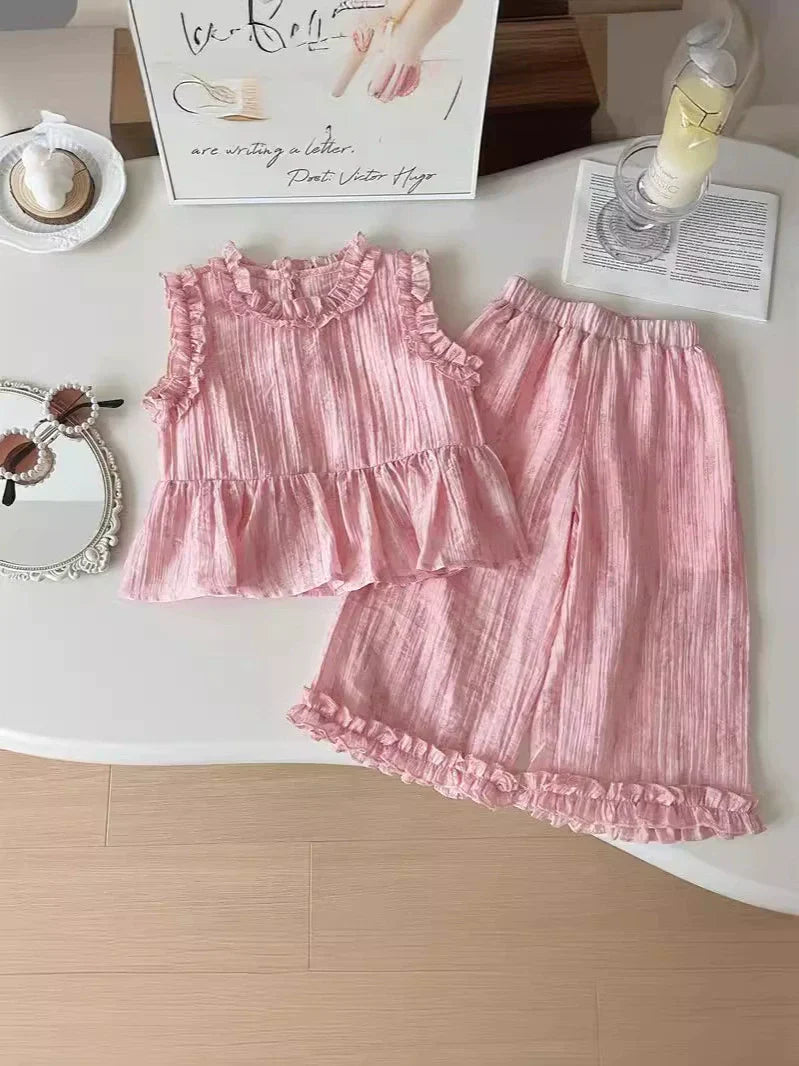 Conjunto Infantil Rosa Babadinhos