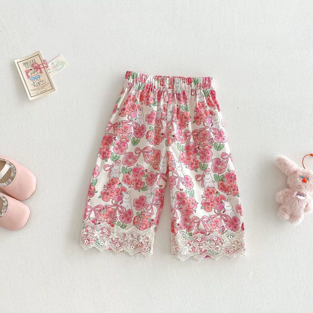 Conjunto Infantil Feminino Delicado Florzinhas