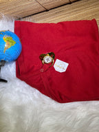 Manta em fio egípcio com prendedor de chupeta