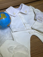 Kit saída maternidade Raian em fio egípcio