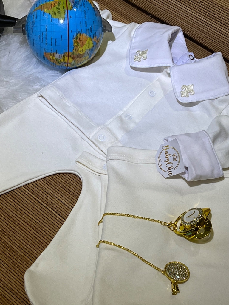 Kit saída maternidade Raian em fio egípcio