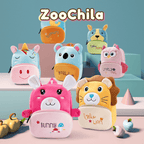 ZooChila – Mochila Infantil de Pelúcia com Design de Animais para Acompanhar as Aventuras dos Pequenos🐾