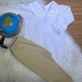 Cavalinho c calça beje