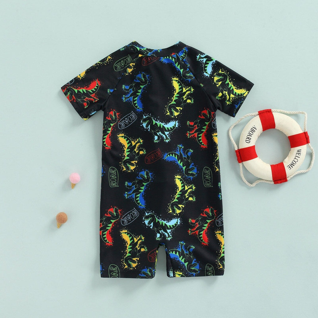 Macaquinho Praia Infantil Masculino Dino
