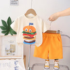 Conjunto Infantil Verão Hambúrguer