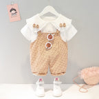 Conjunto Infantil Feminino Gola Lacinho