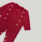 Macacão Recém Nascido Saída Maternidade Buttons Red