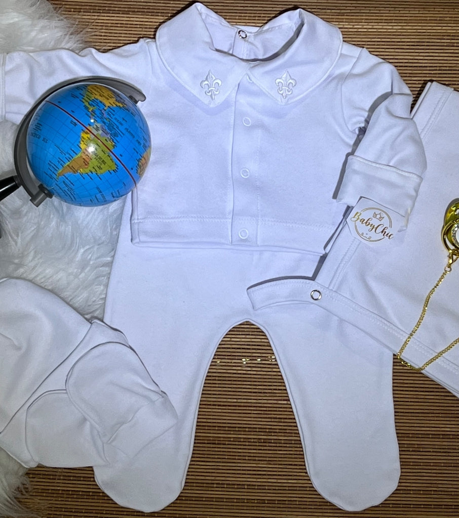 Kit saída maternidade Raian em fio egípcio