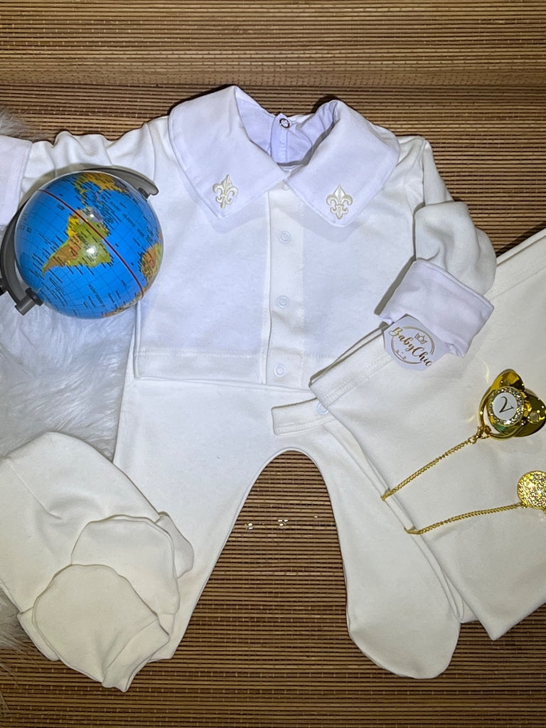 Kit saída maternidade Raian em fio egípcio