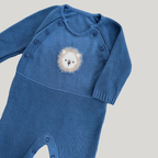 Kit Saída Maternidade 4 Peças Tricot Lion Azul
